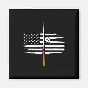 Billiard Pool Player Billiards Table Usa Us Americ Magnet
