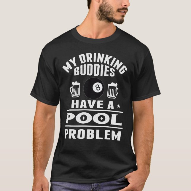 Billiard Pool Player Cue Sport boy T-Shirt (Front)