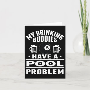 Billiard Pool Player Cue Sport Funny Gifts Card