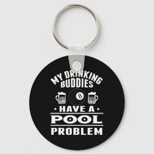 Billiard Pool Player Cue Sport Funny Gifts Keychain