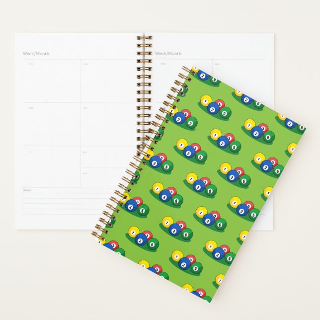 Billiard Pool Snooker Balls Pattern Planner (Display)