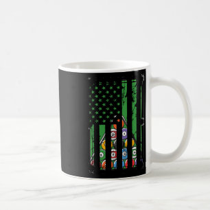 Billiard Rack Usa American Flag Billiards Player S Coffee Mug