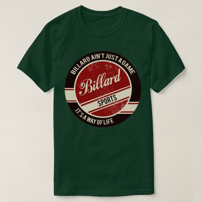 Billiard Retro  T-Shirt (Design Front)
