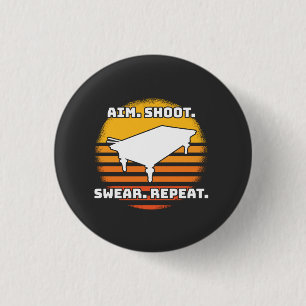 Billiard Retro Vintage 1 Inch Round Button