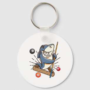 Billiard Shark Hustler Pool Shirts Girls Snooker G Keychain