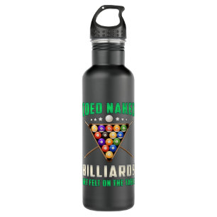 Billiard Snooker Pool Billiards 8 Ball Funny Gift 710 Ml Water Bottle
