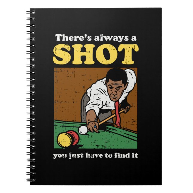 Billiard Snooker Retro Notebook (Front)