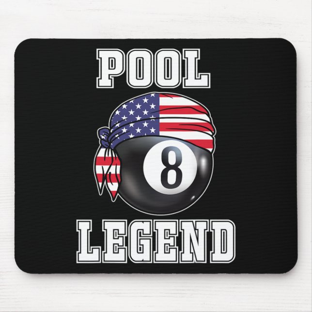 Billiard Team 8 Ll Pool Game Player Gifts For Pool Mouse Pad (Front)
