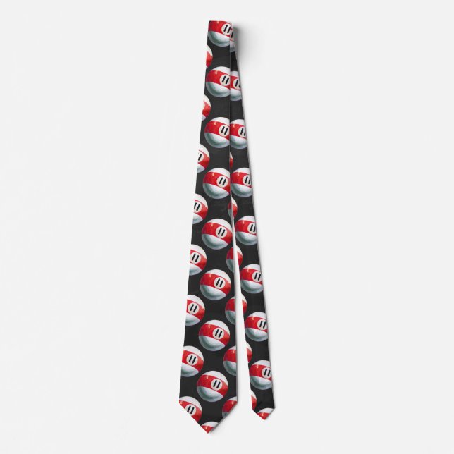 Billiards 11 Ball Pattern Tie (Front)