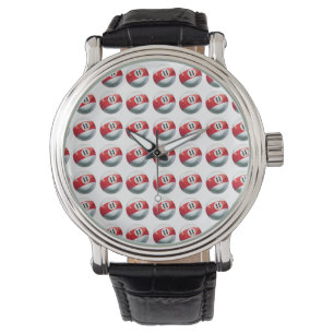 Billiards 11 Ball Pattern Watch