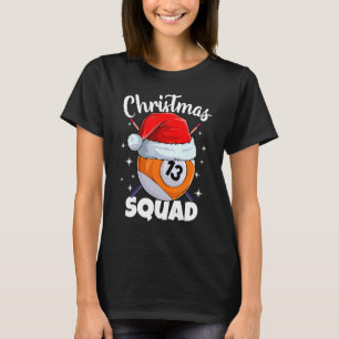 Billiards 13 Ball Christmas Squad Pool Balls Billi T-Shirt