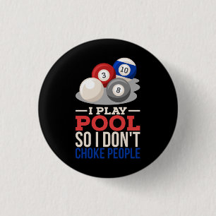 Billiards 1 Inch Round Button