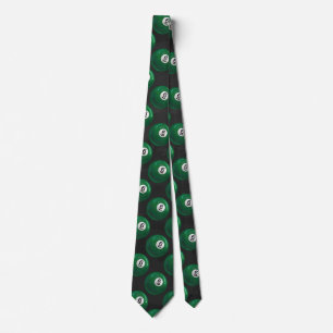 Billiards 6 Ball Pattern Tie
