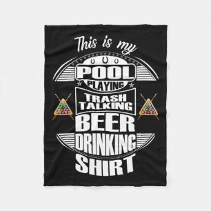 Billiards 8 Ball Pool Player Sarcasm Novelty Humou Fleece Blanket
