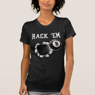 Billiards 8 Ball Rack Em T-Shirt