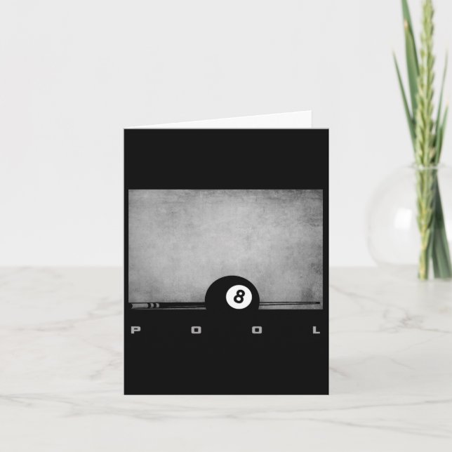 Billiards Apparel - Billiards  Card (Front)