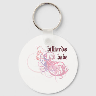 Billiards Babe Keychain