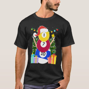 Billiards balls billiards snowman billiards Billia T-Shirt