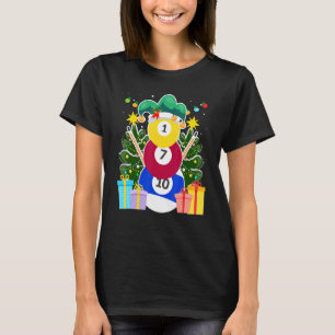 Billiards balls billiards snowman billiards Billia T-Shirt