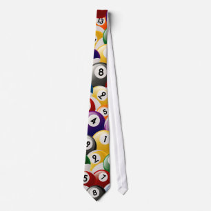 BILLIARDS BALLS COLLAGE TIE