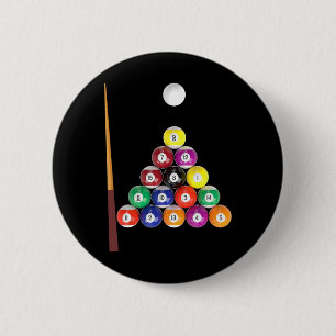 Billiards Bar League 8-ball Pool Team Men Women  2 Inch Round Button