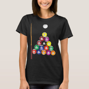 Billiards Bar League 8-ball Pool Team Men Women T-Shirt