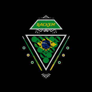 BILLIARDS BRAZIL ANCESTRY POOL SNOOKER T-Shirt