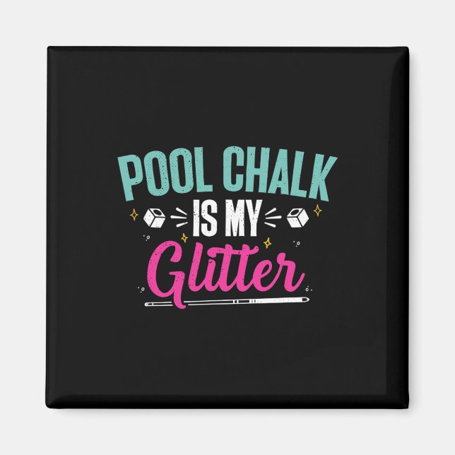 Billiards Chalk Funny Pool Shooter Master Billiard Magnet (Front)