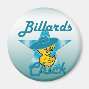 Billiards Chick #7 Magnet