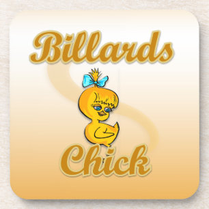 Billiards Chick Coaster