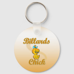 Billiards Chick Keychain