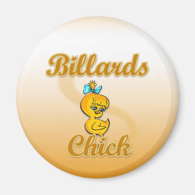 Billiards Chick Magnet (Front)