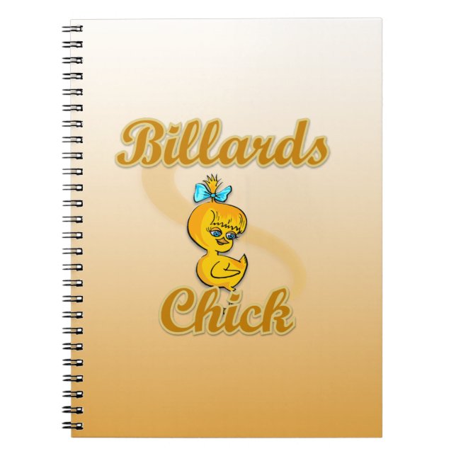 Billiards Chick Notebook (Front)