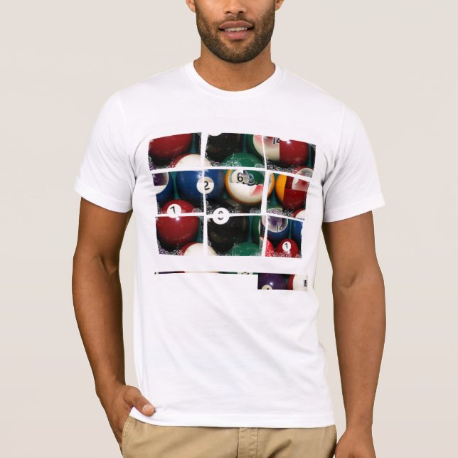 Billiards Close_Ups Grid - T-Shirt (Front)
