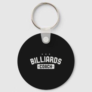 Billiards Coach Vintage Billiards Keychain