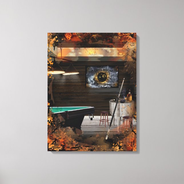 Billiards Cue Sport Canvas Print (Front)