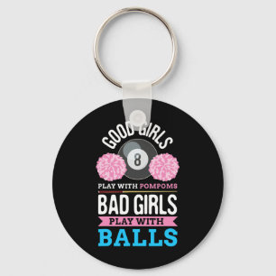 Billiards Cue Sport Game Pool Billiard Player Gift Keychain