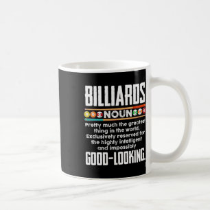 Billiards Definition - Funny Billiard 8 Ball Pool Coffee Mug