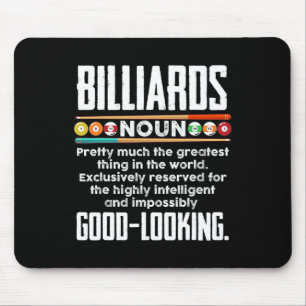 Billiards Definition - Funny Billiard 8 Ball Pool  Mouse Pad