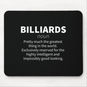 Billiards Funny Definition Pool Snooker Player Gif Mouse Pad