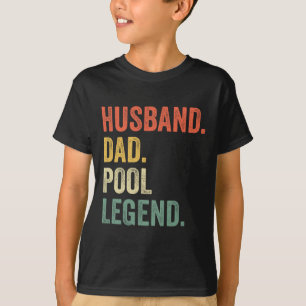 Billiards Funny Husband Dad Pool Player Legend Vin T-Shirt