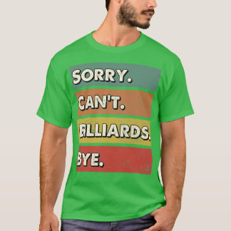 Billiards Game Lesson Perfect Present For Mom Mot T-Shirt