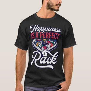 Billiards Happiness Perfect Rack Pool Minimalist T-Shirt