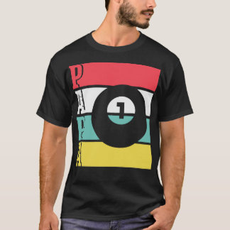 Billiards Idea Funny Papa Fathers Day Present T-Shirt