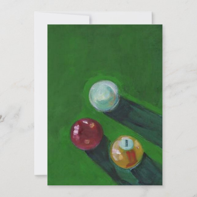 BILLIARDS ~ INVITATION À LA FÊTE DE POOL ~EZ POUR  (Devant)