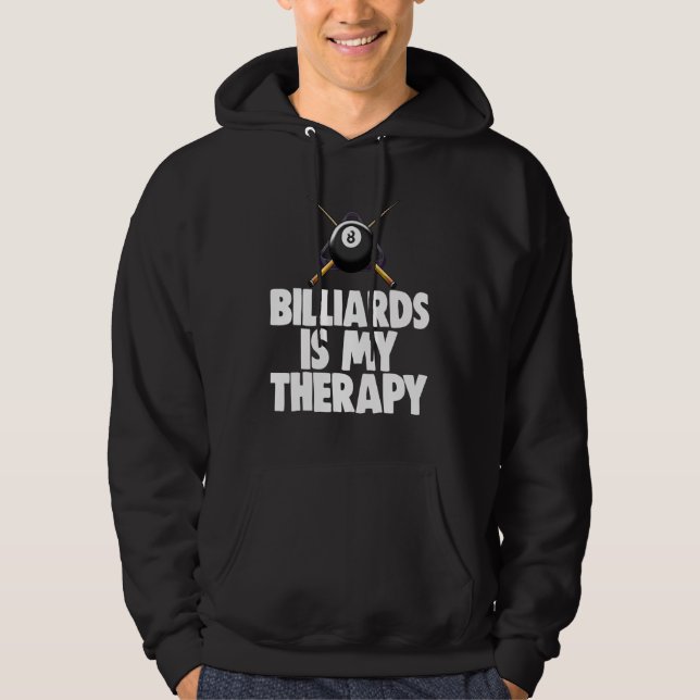 Billiards Is My Therapy Billiards Player Tees Men  (Front)