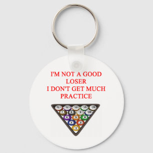billiards keychain