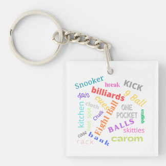 Billiards Keychain