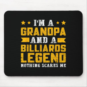 Billiards Legend Grandpa Mouse Pad