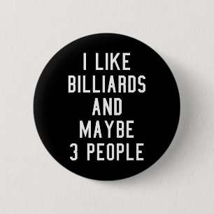 Billiards Lover Vintage Inspired Pool Hall Aesthet 2 Inch Round Button